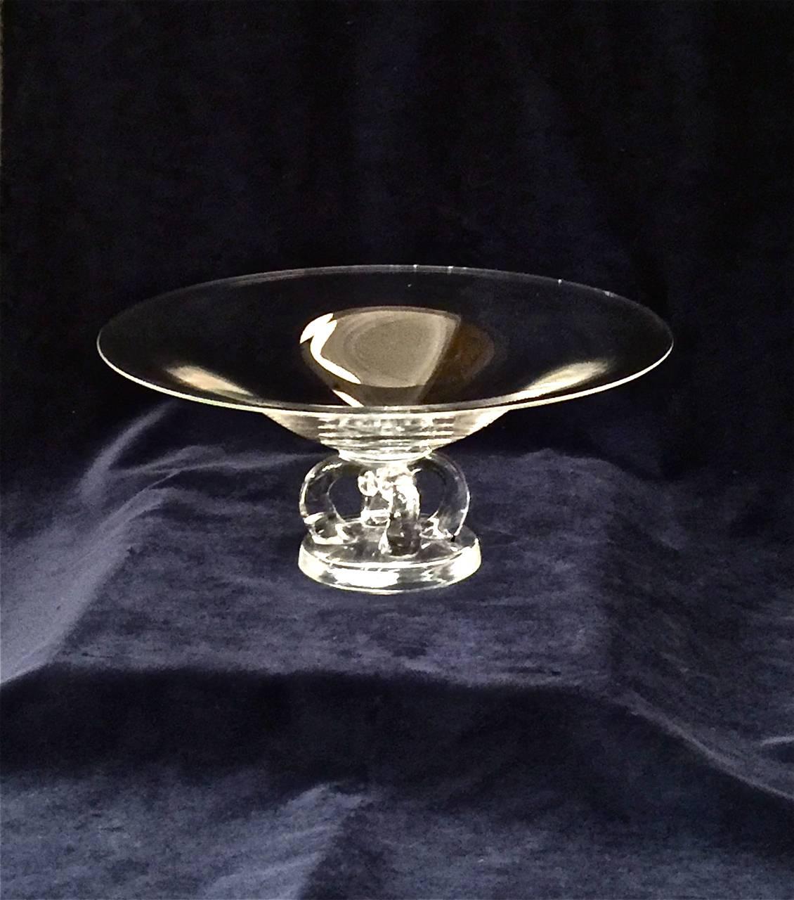 steuben footed bowl