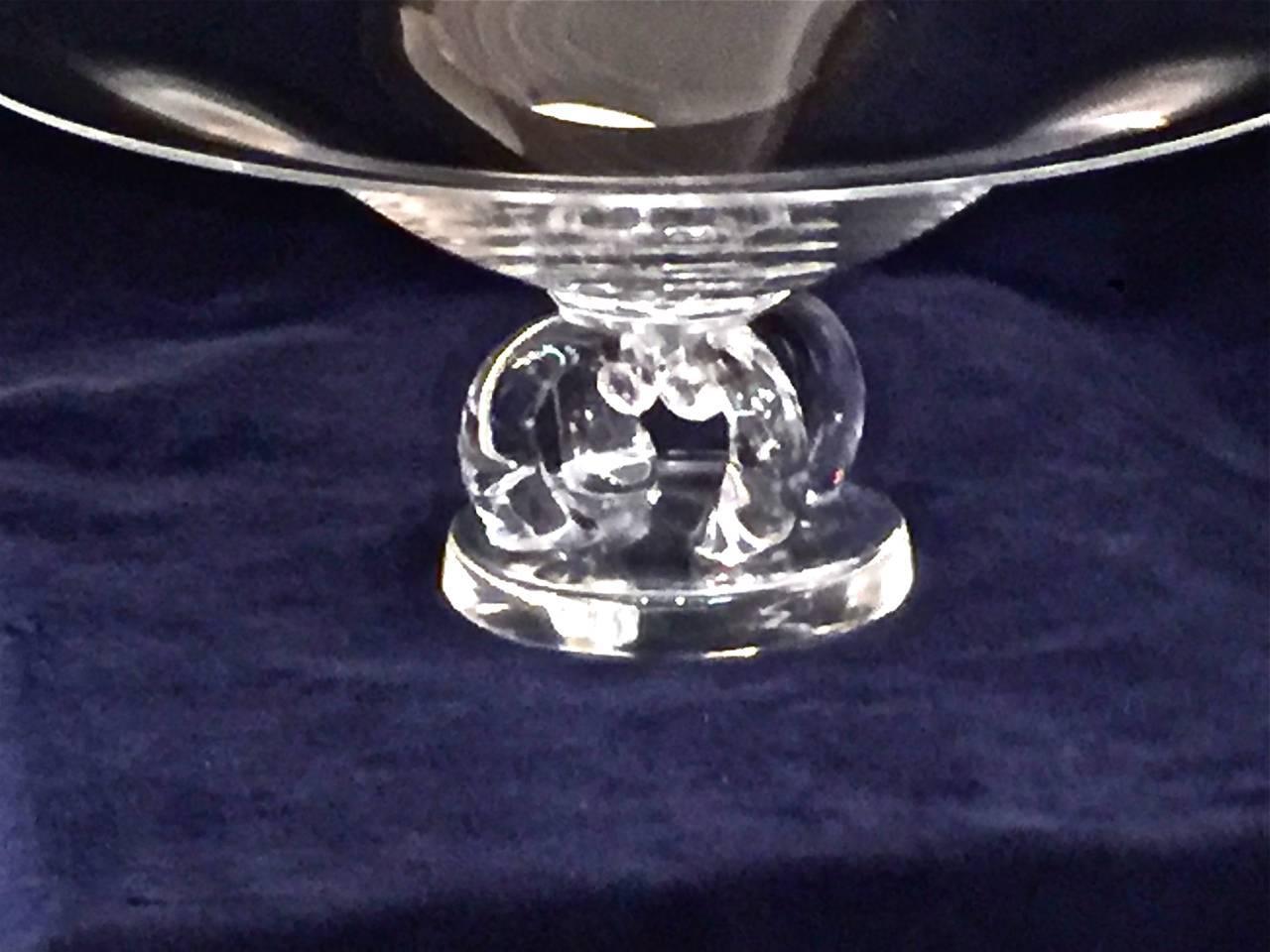 Steuben Footed Medium Pedestal Bowl at 1stdibs