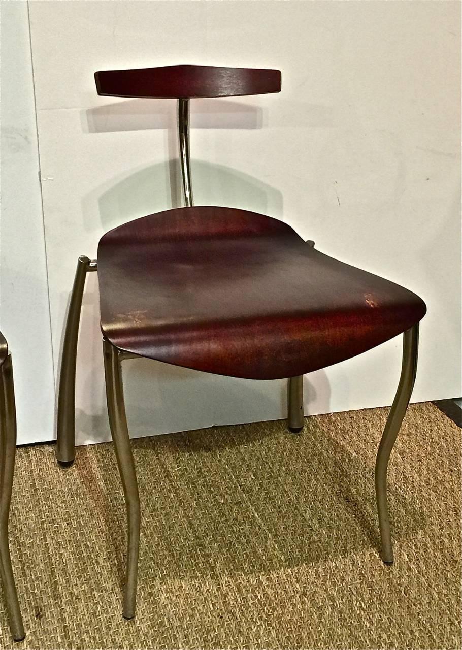 Pair of Memphis Attributed to Prototype Chairs 4
