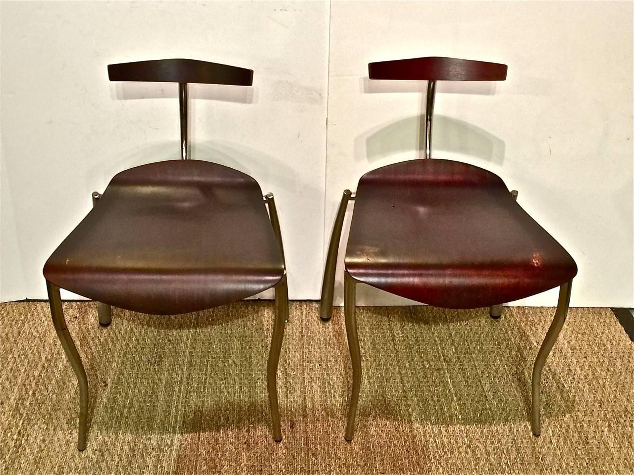 Pair of Memphis Attributed to Prototype Chairs 6