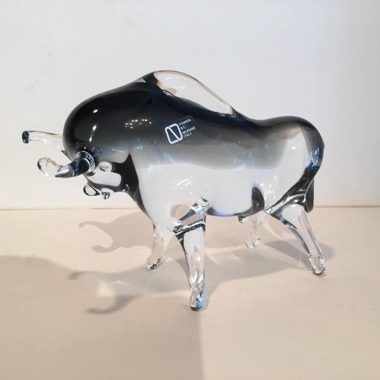 Murano Glass Bull at 1stDibs