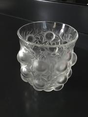 Signed R. Lalique Bud Vase
