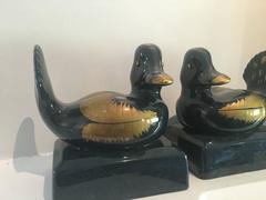 Italian Ceramic Gump's Duck Bookends