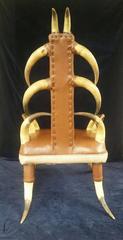 Vintage Steer Horn Parlor Chair