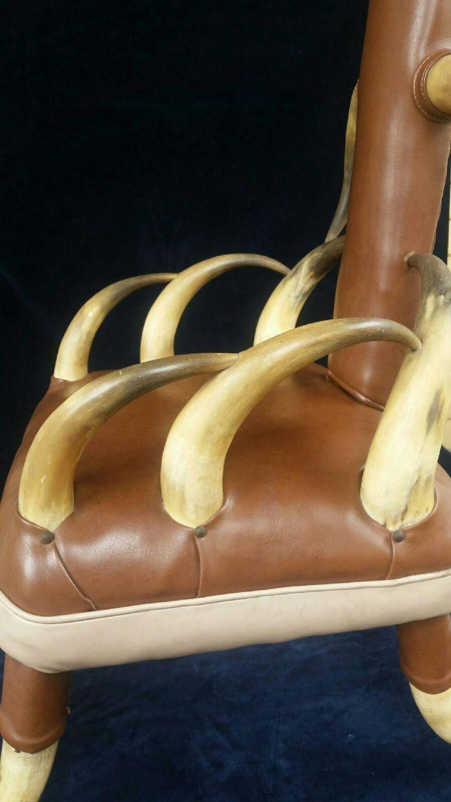 American Vintage Steer Horn Parlor Chair