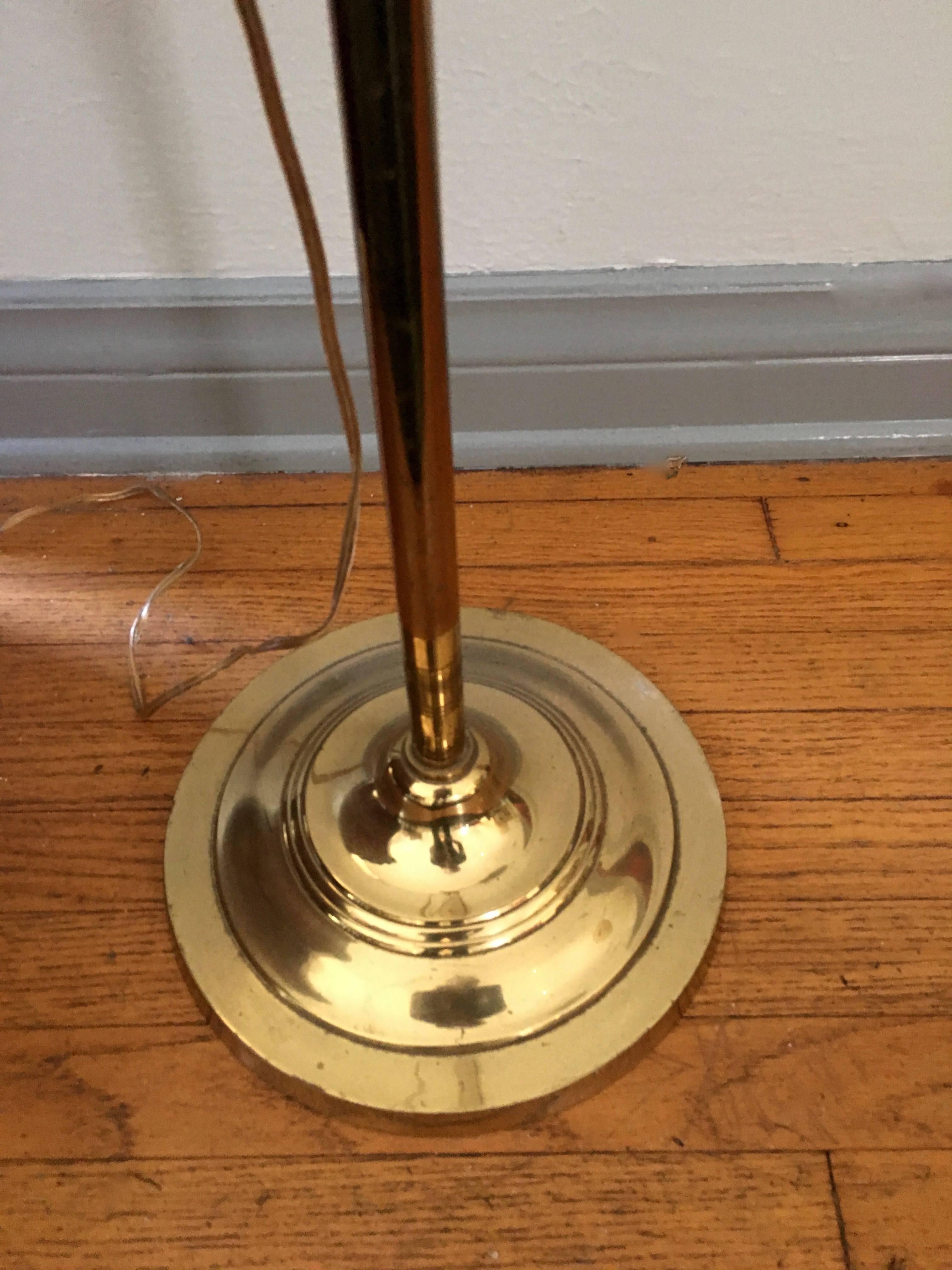 Nautilus Shell Adjustable Brass Floor Lamp 2