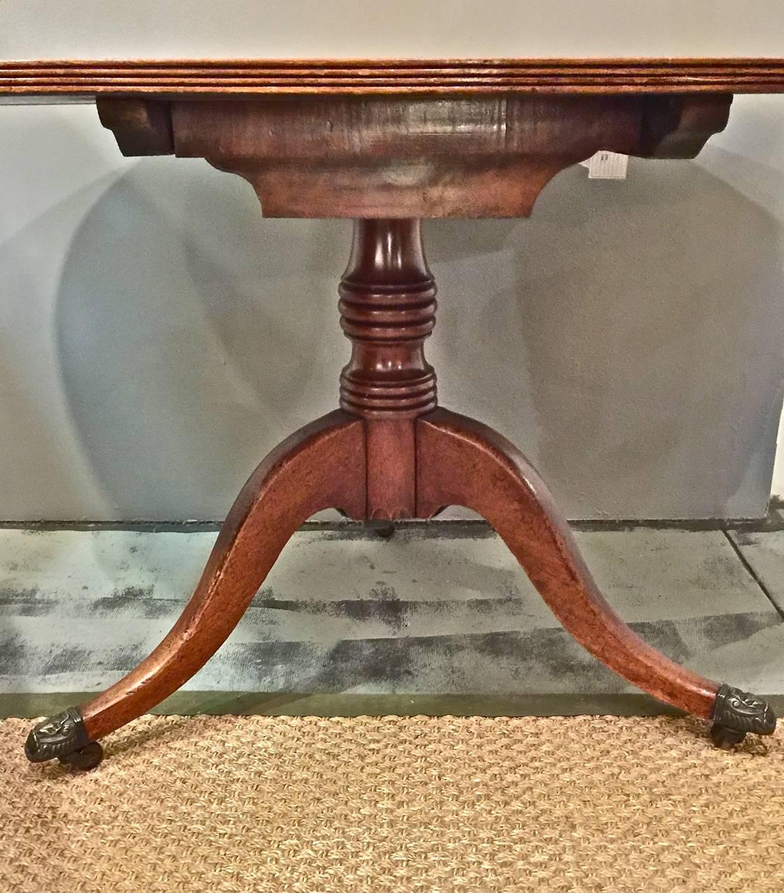 19th Century English Regency Mahogany Tilt-Top Breakfast Table, circa 1820-1830