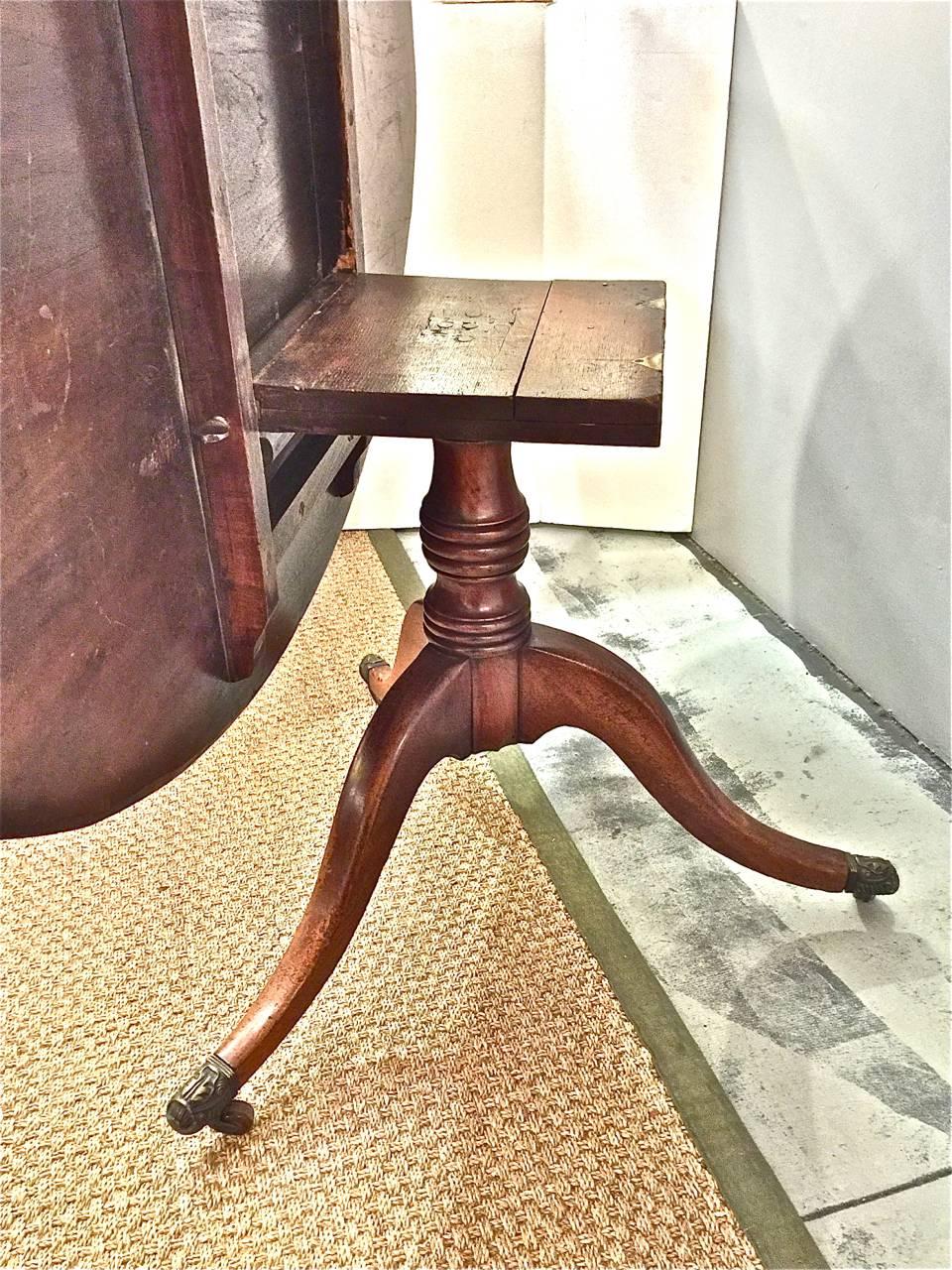 English Regency Mahogany Tilt-Top Breakfast Table, circa 1820-1830 2