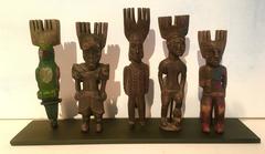 Five Vintage Hand-Carved Guatemalan Slings Shots