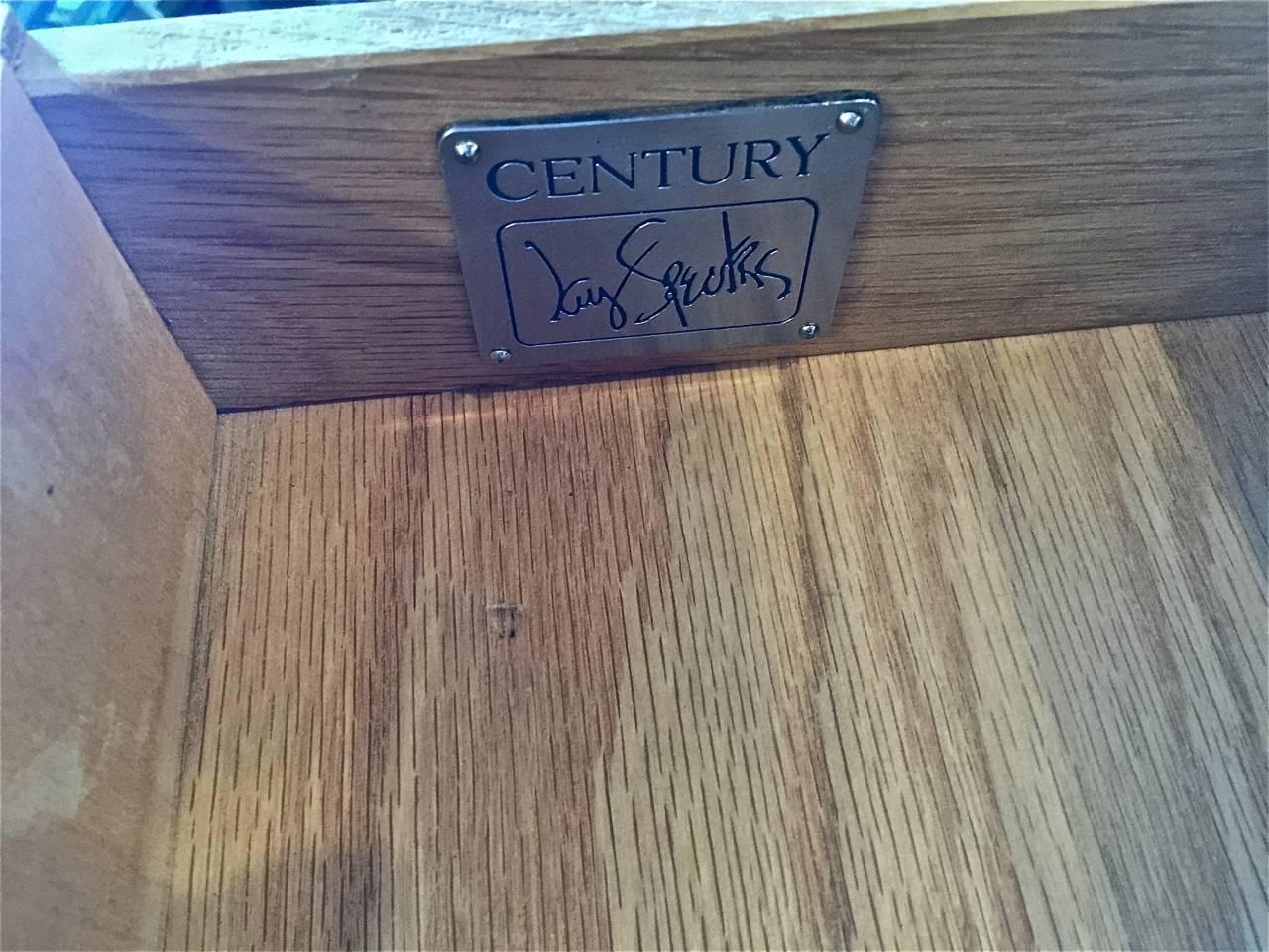 Cerused Three Drawer Writing Desk by Jay Spectre for Century Furniture, 1970-1980