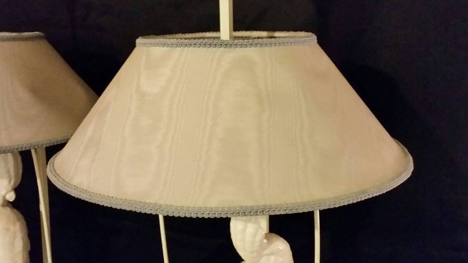 20th Century Pair of Ceramic Cockatoo Table Lamps