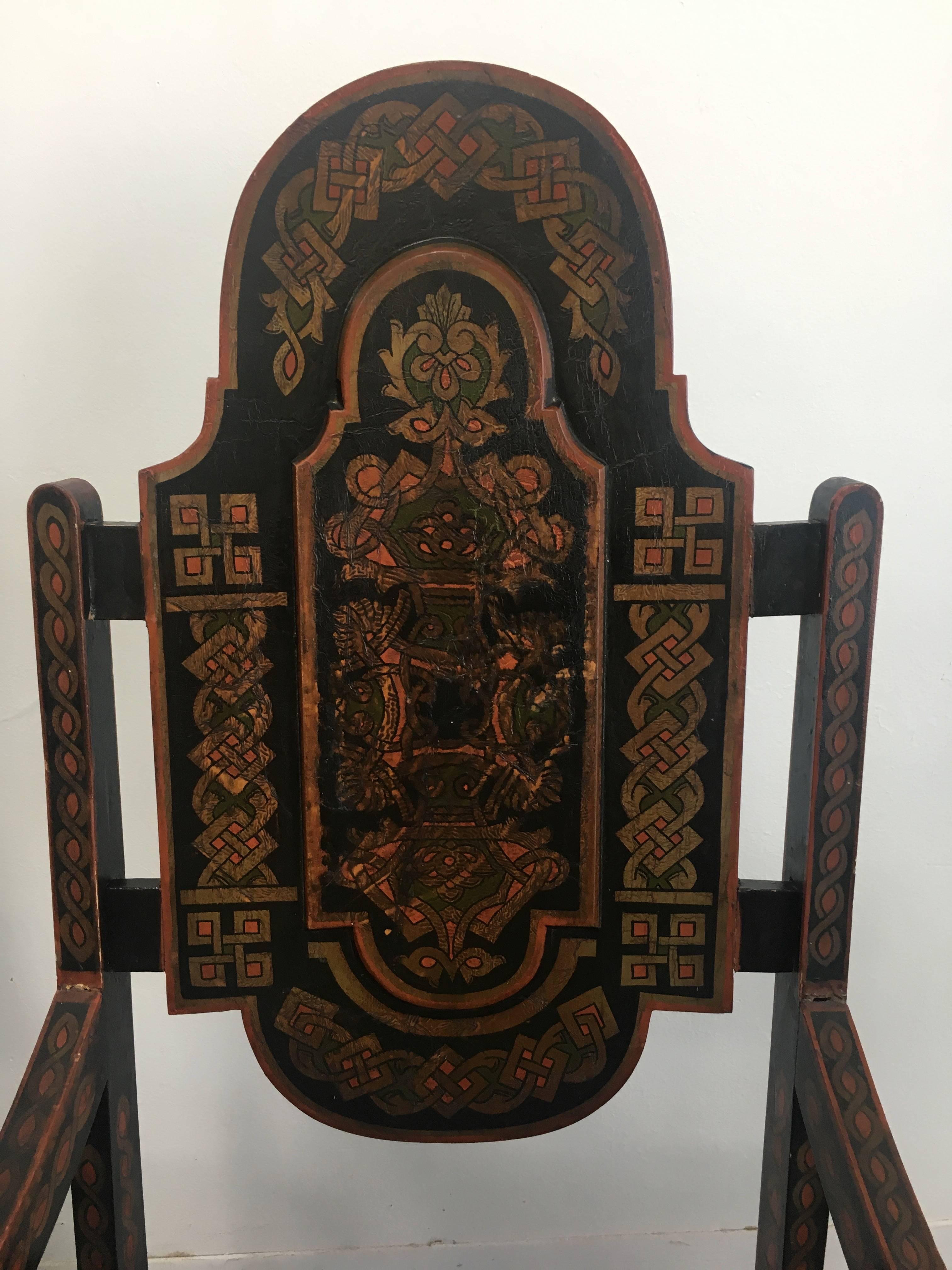  19th Century Hand-Crafted Moroccan chairs For Sale 1