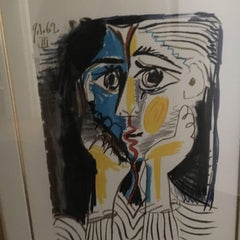 Picasso Lithograph Double Face Three Signed Marina Picasso