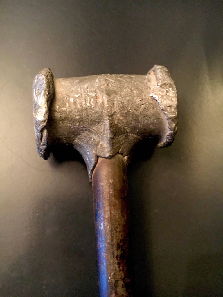 Hand Iron Mallet Paper Weight For Sale at 1stDibs