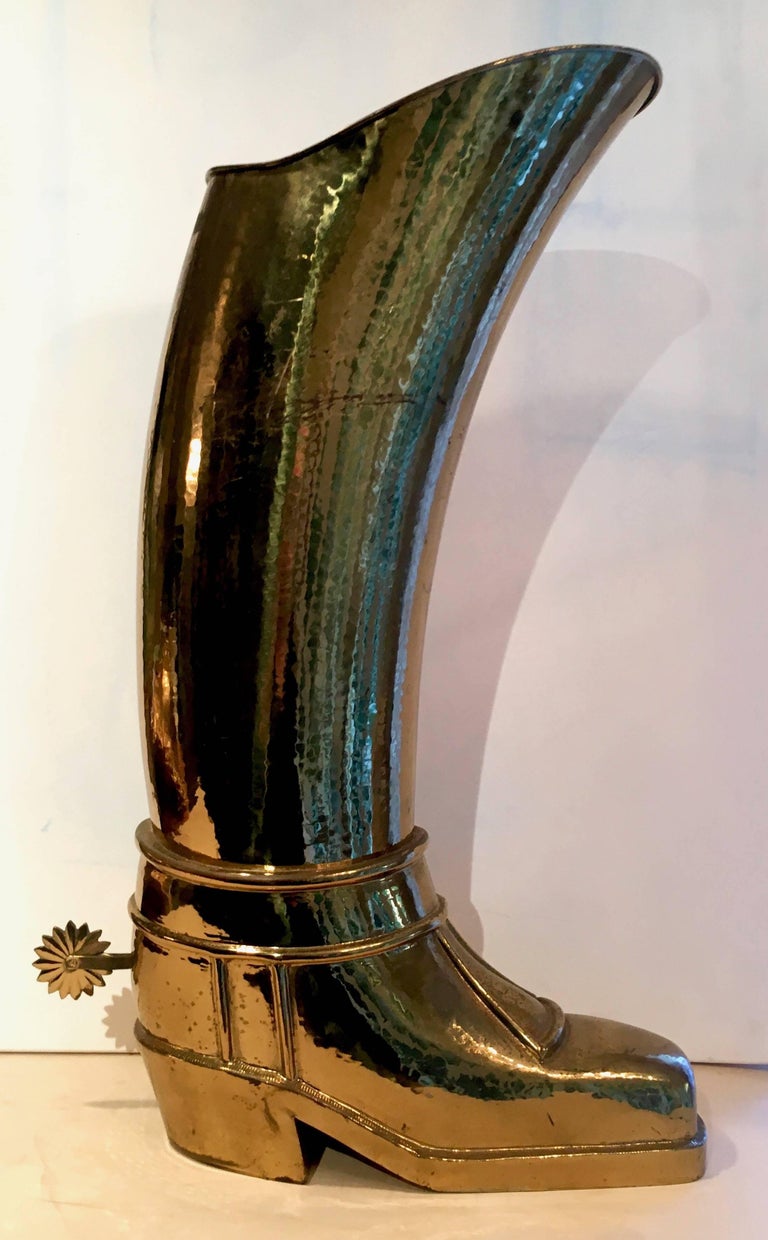 French Solid Brass Riding Boot Umbrella Stand at 1stDibs riding boots