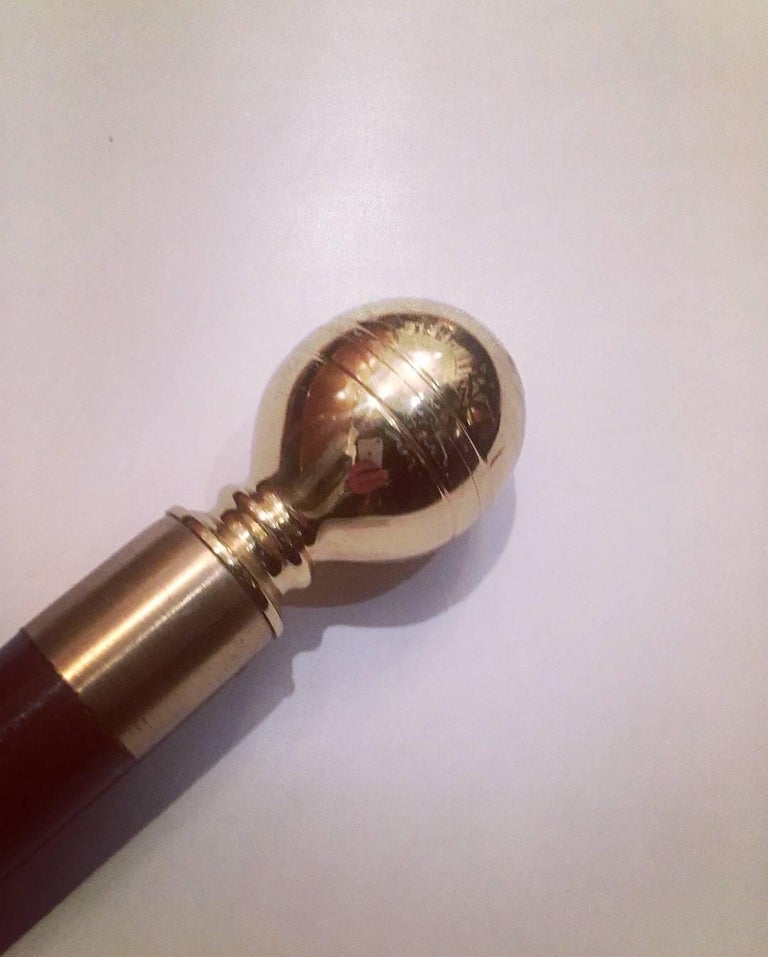 Wood Cane Walking Stick with Secret Liquor 420 Compartment at 1stDibs