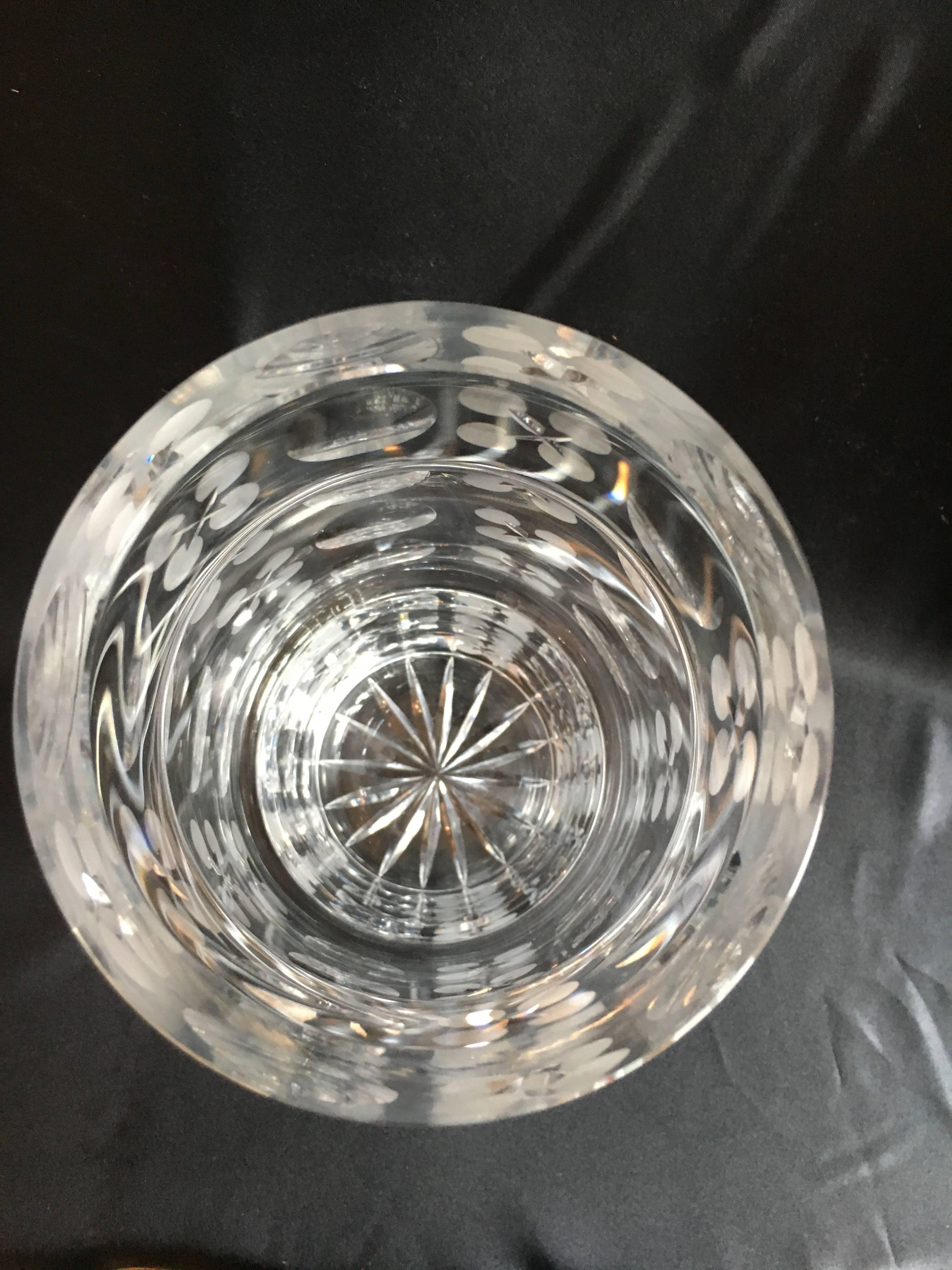 modern crystal vase