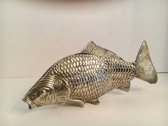 Silver Fish Letter Holder Desk Accessory