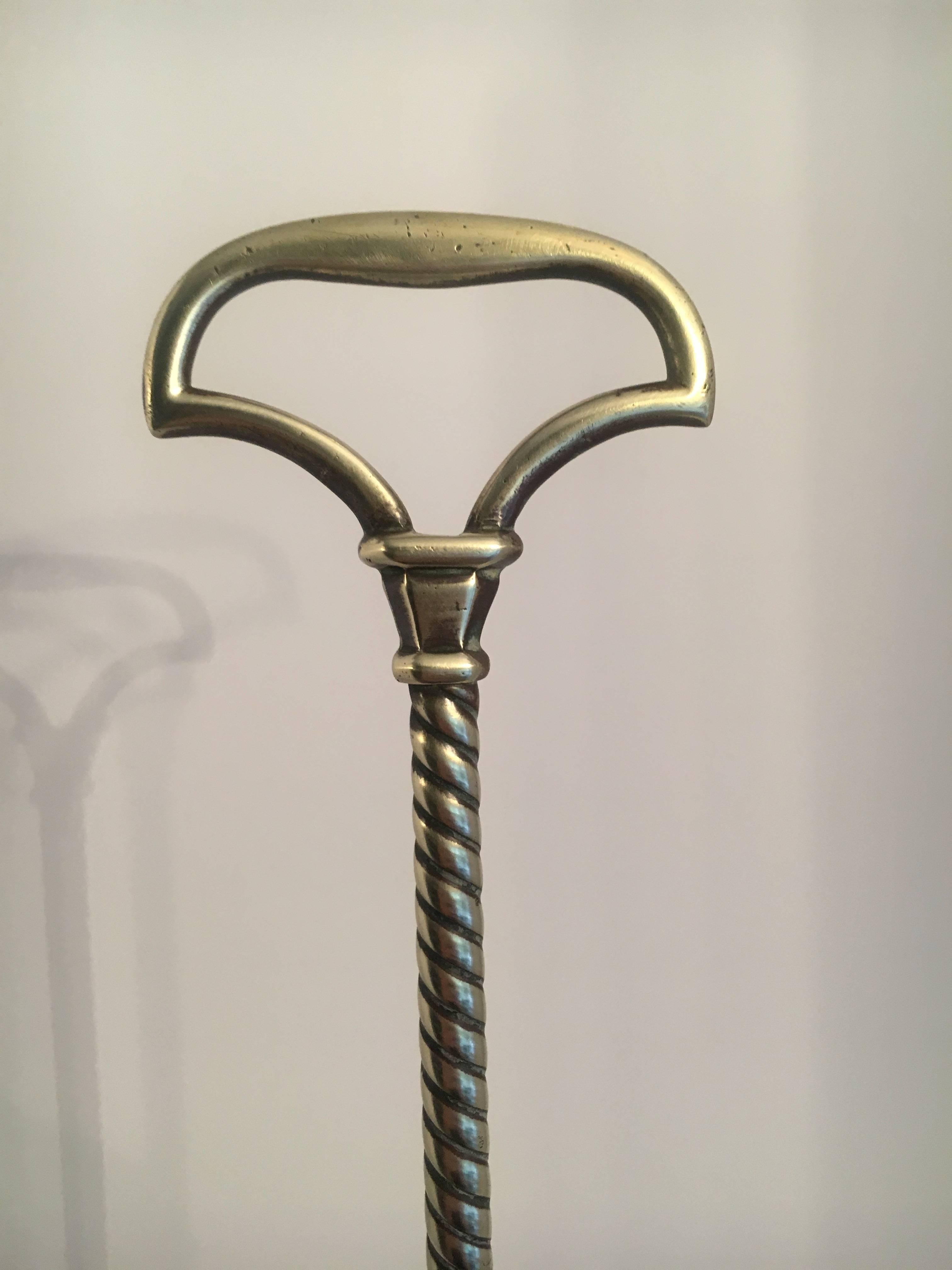 19th Century Brass Regency English Door Stop