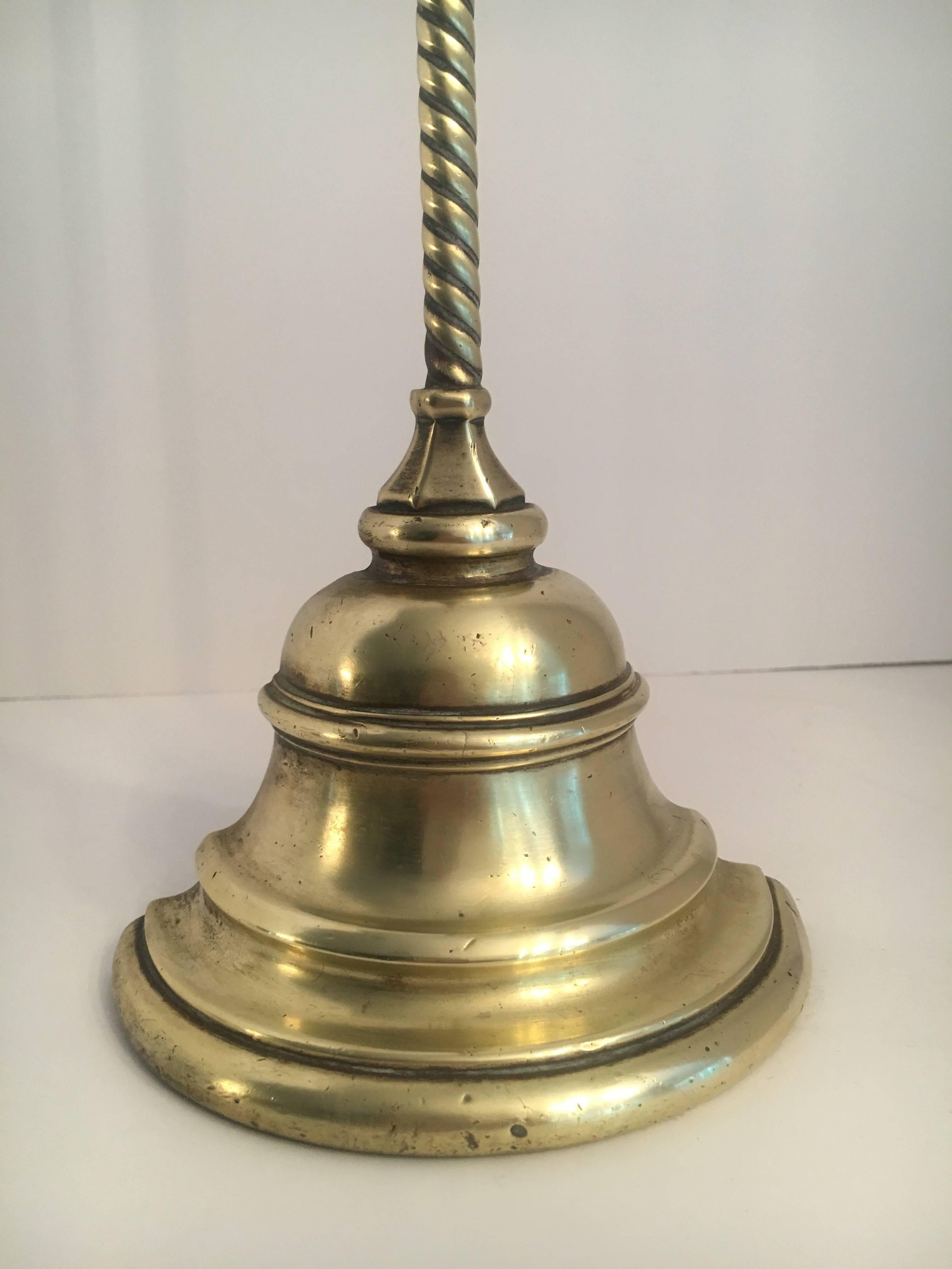 Brass Regency English Door Stop In Good Condition In Los Angeles, CA
