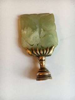 Jade and Brass Finial