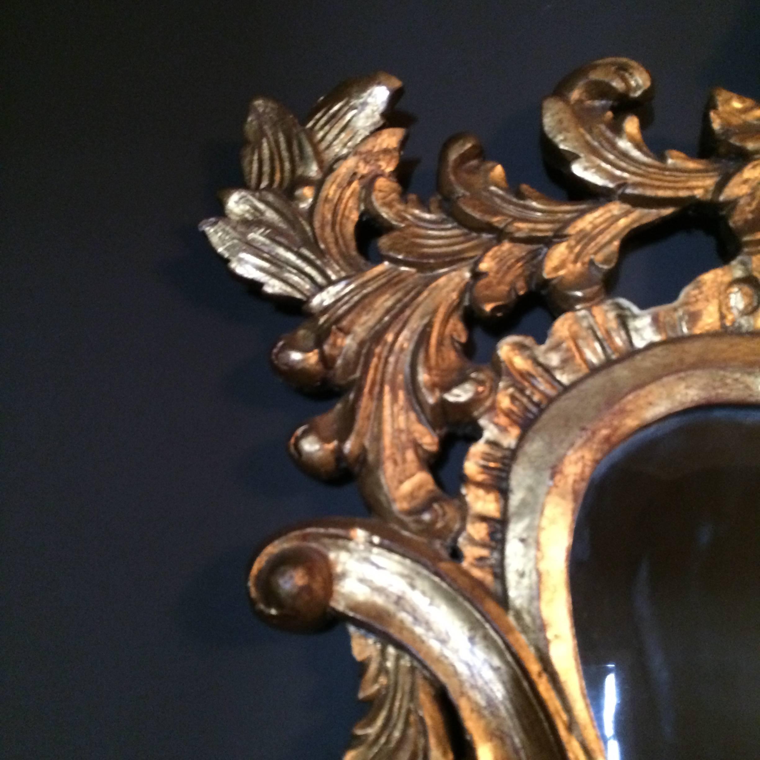 Monumental Carved Wood Gilt Mirror In Good Condition In Los Angeles, CA