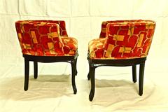 Pair of Late French Art Deco Chauffeuses
