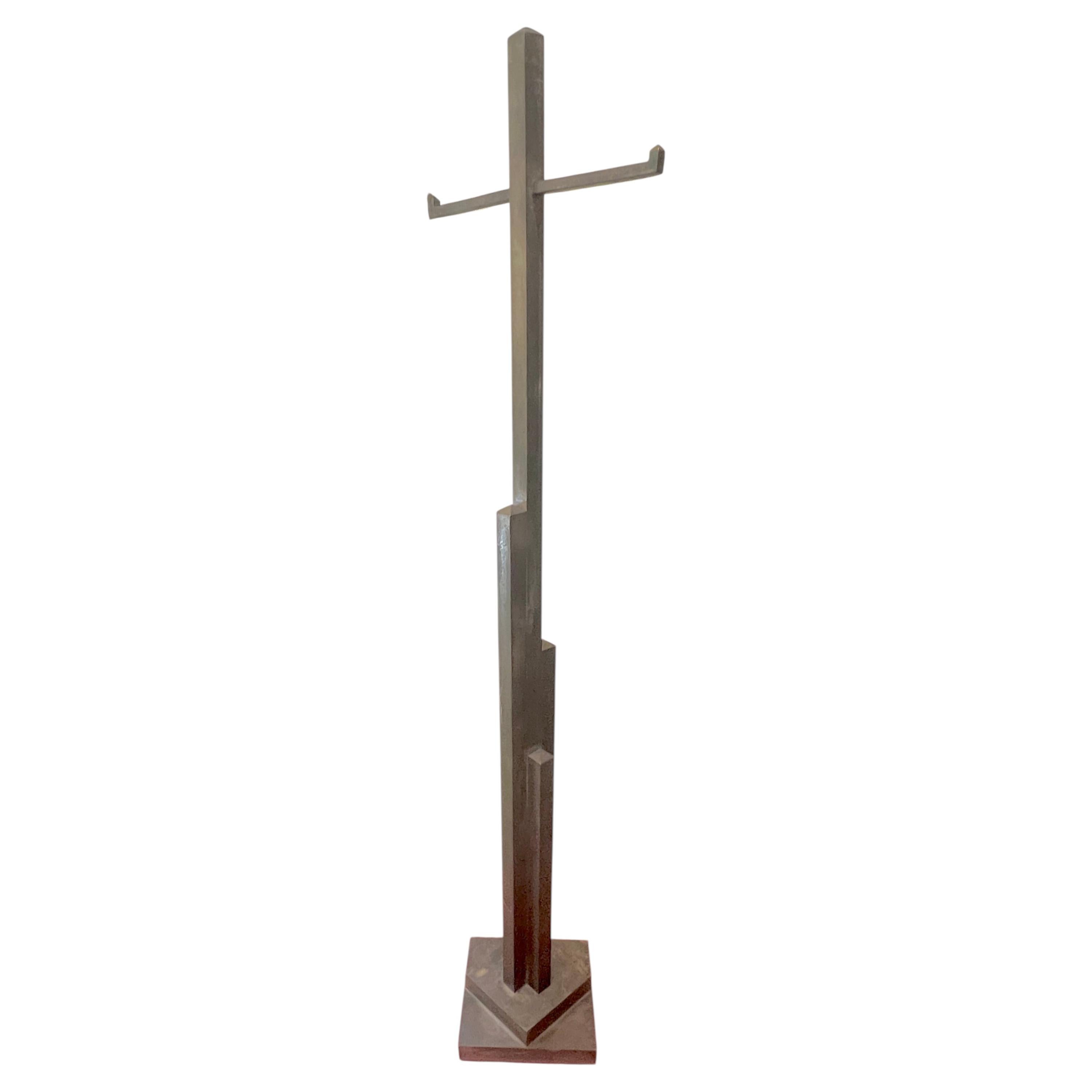 Bronze Art Deco Coat Rack from Famed Bullocks Wilshire