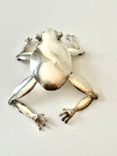 Rare Silver Plate Emila Castillo Silver Plate Frog Bottle Opener