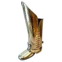 Brass Italian Coachman's Boot Umbrella Stand