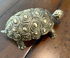 Italian Turtle-Shaped Metal Box
