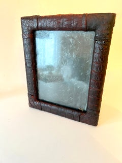 Hand Crafted Crocodile 10 x 12.5 Photo Frame in the Style of Ralph Lauren