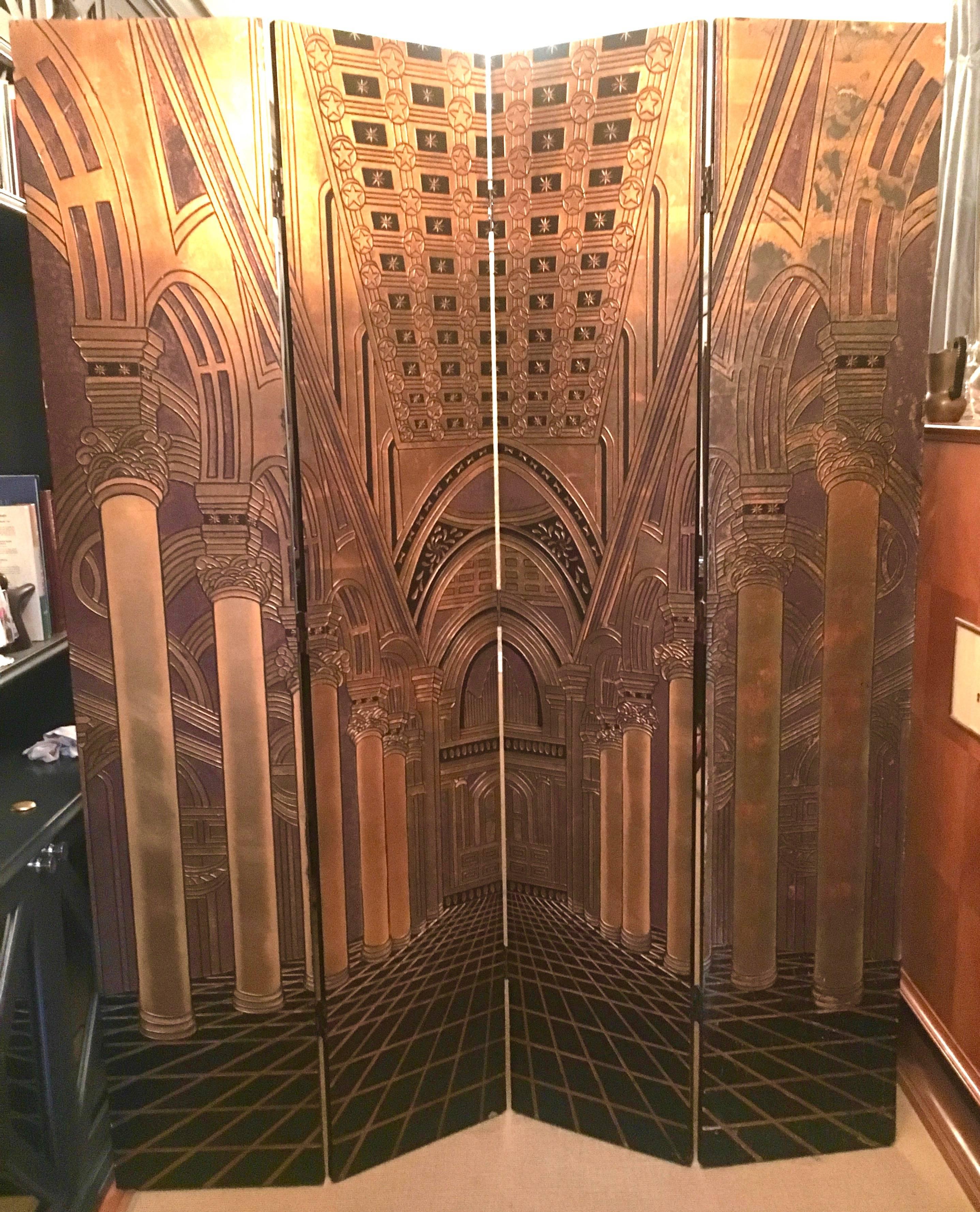 Carved Deco Panel Architectural Screen 2