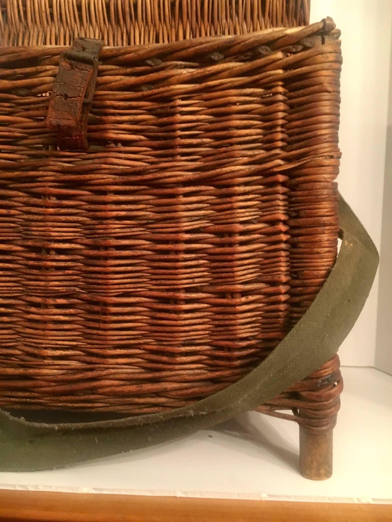 Vintage Fishing Creel at 1stDibs