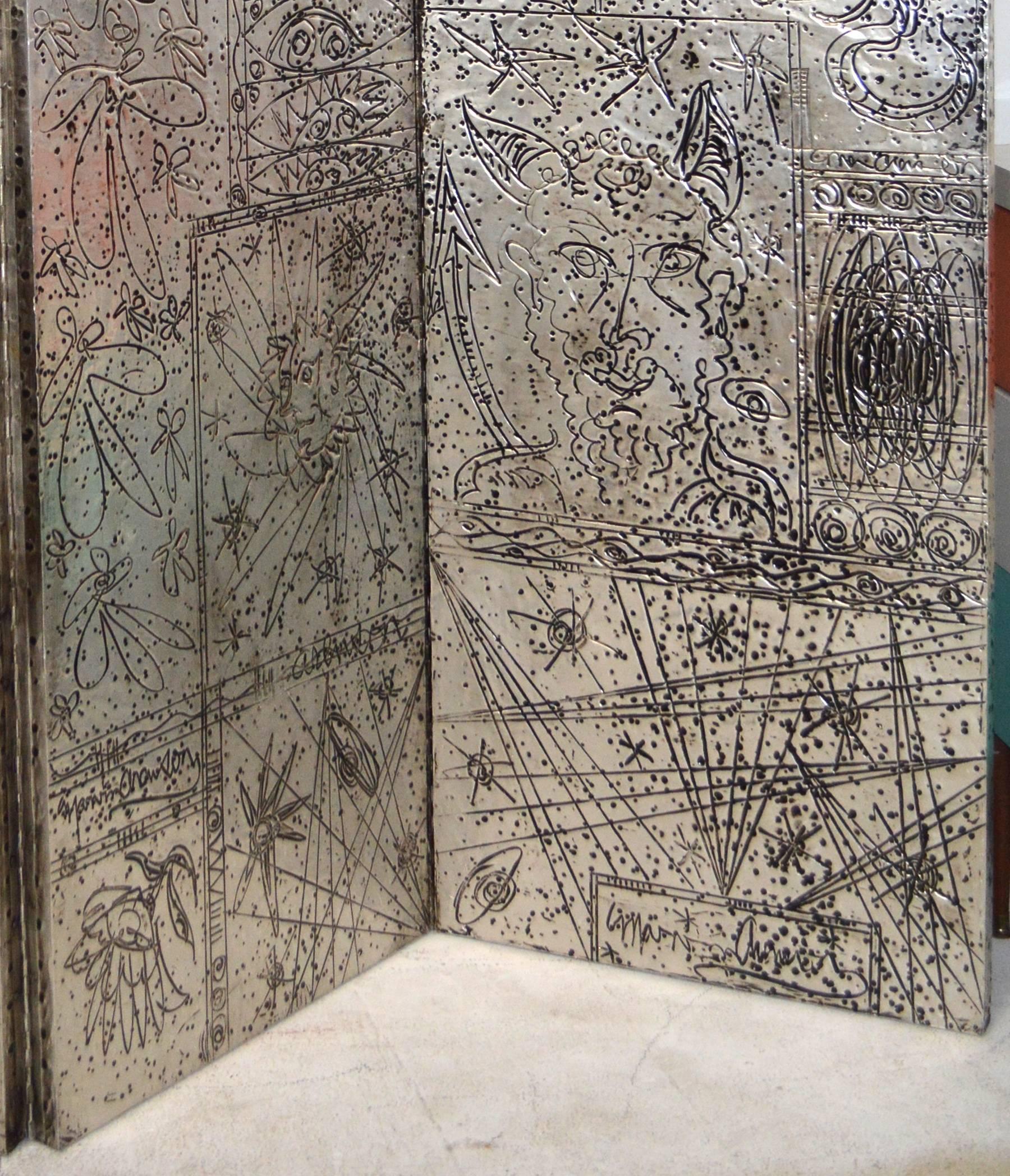 20th Century Marvin Arenson 1960s Aluminum Screen