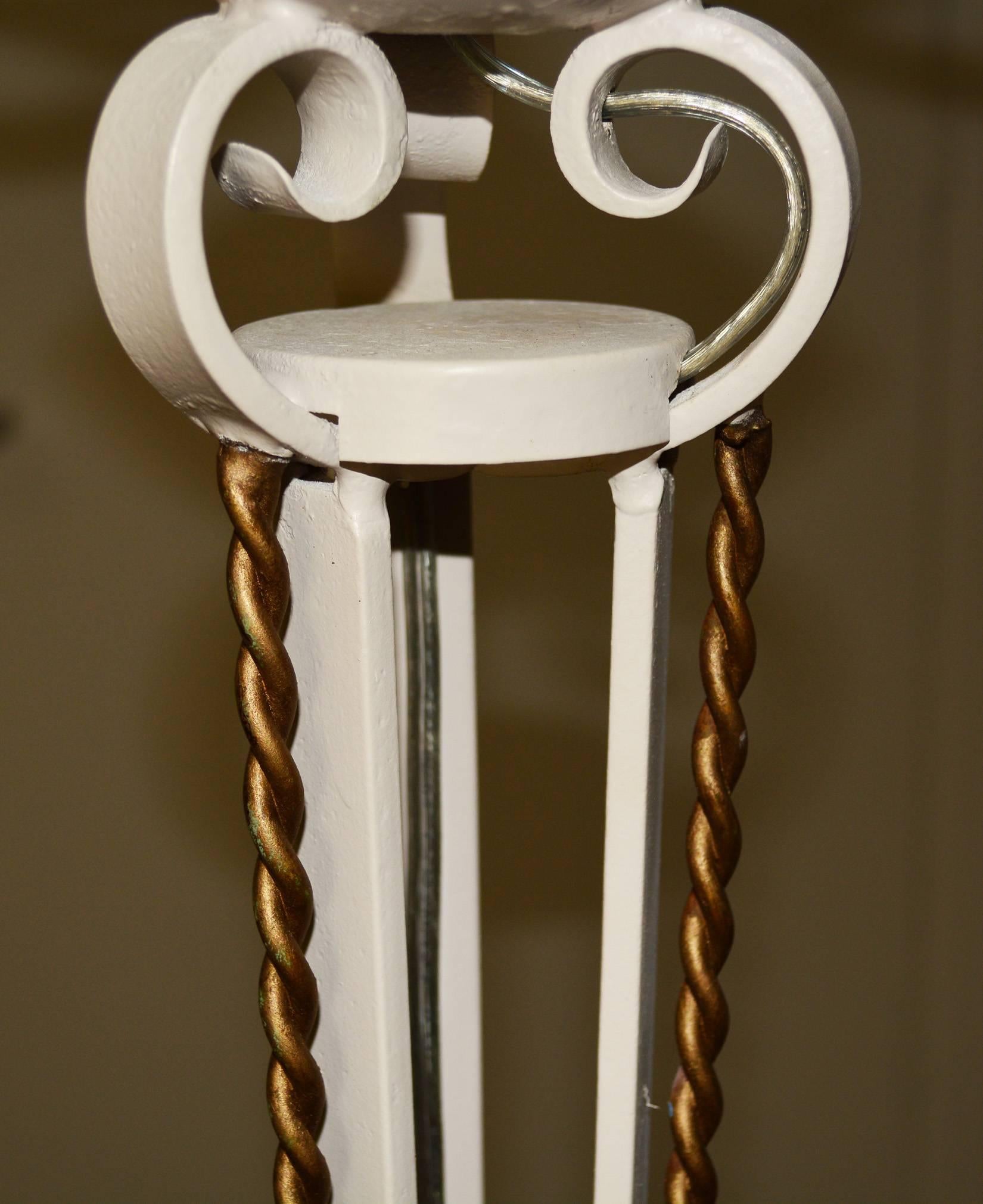 Französische Stehlampe aus den 1940er Jahren (Hollywood Regency) im Angebot