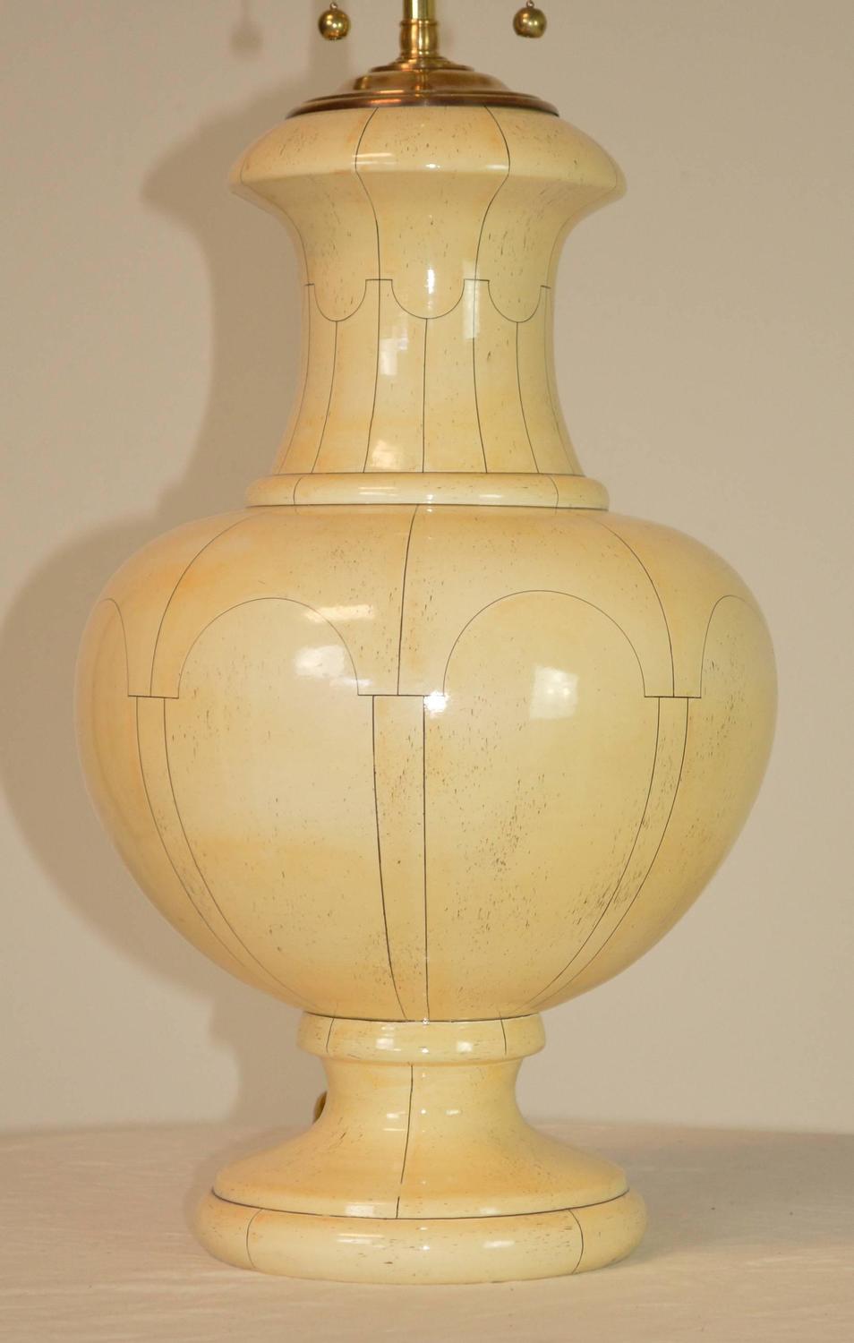 Jean Roger Ceramic Urn Lamp For Sale at 1stdibs