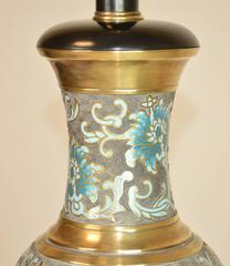 Mid-Century Modern Cloisonné Lamp