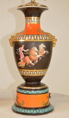 Pair of Greek Revival French Urns Mounted as Lamps