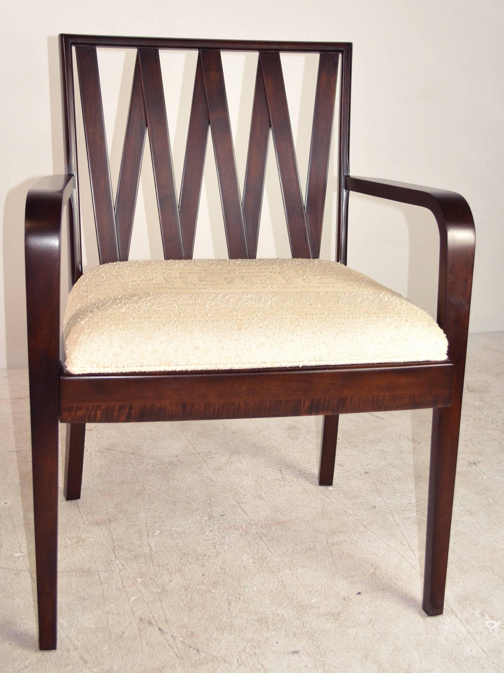 Mid-Century Modern Set of Six Paul Frankl Dining Chairs