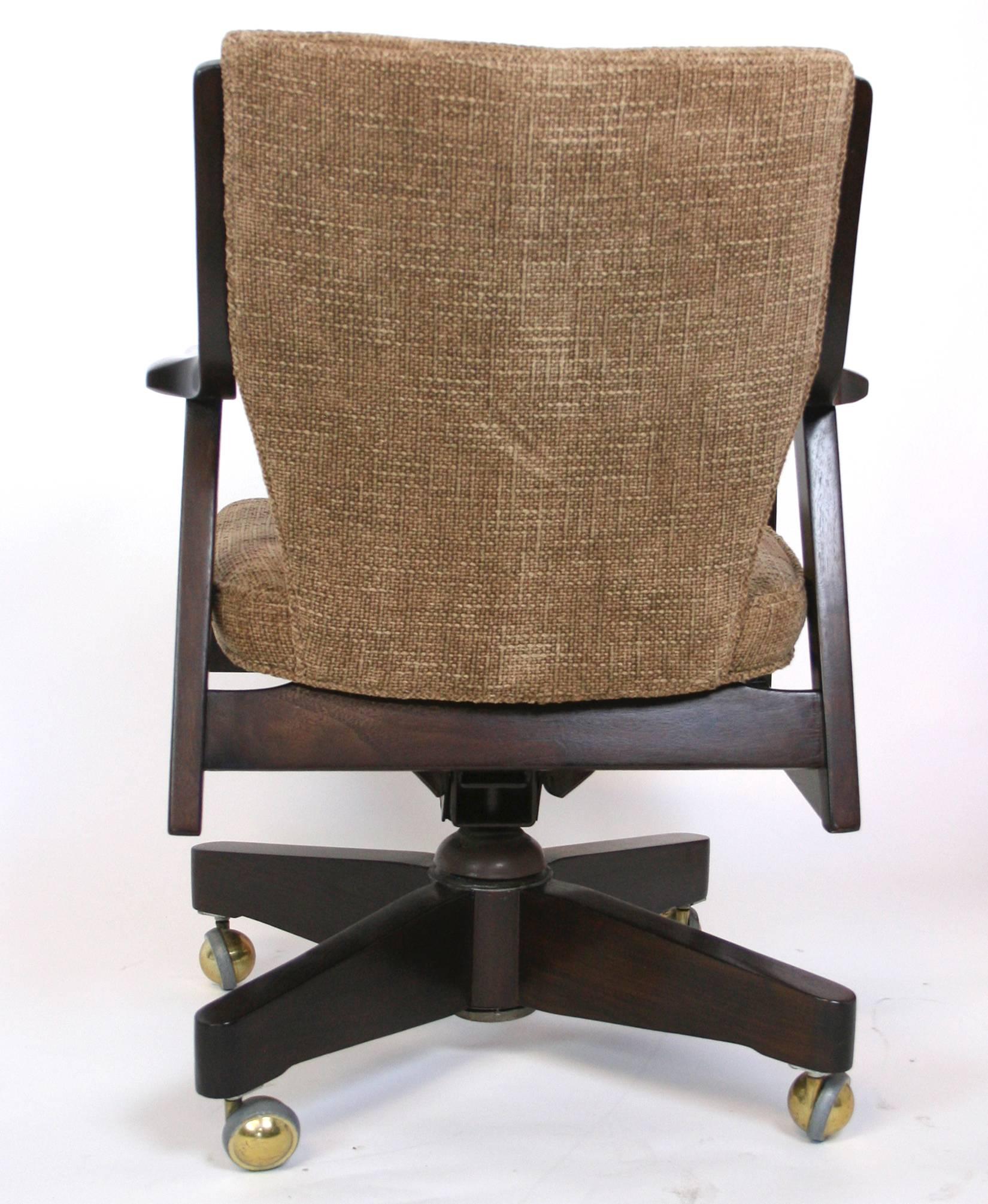Walnut Mid-Century Modern Desk Chair