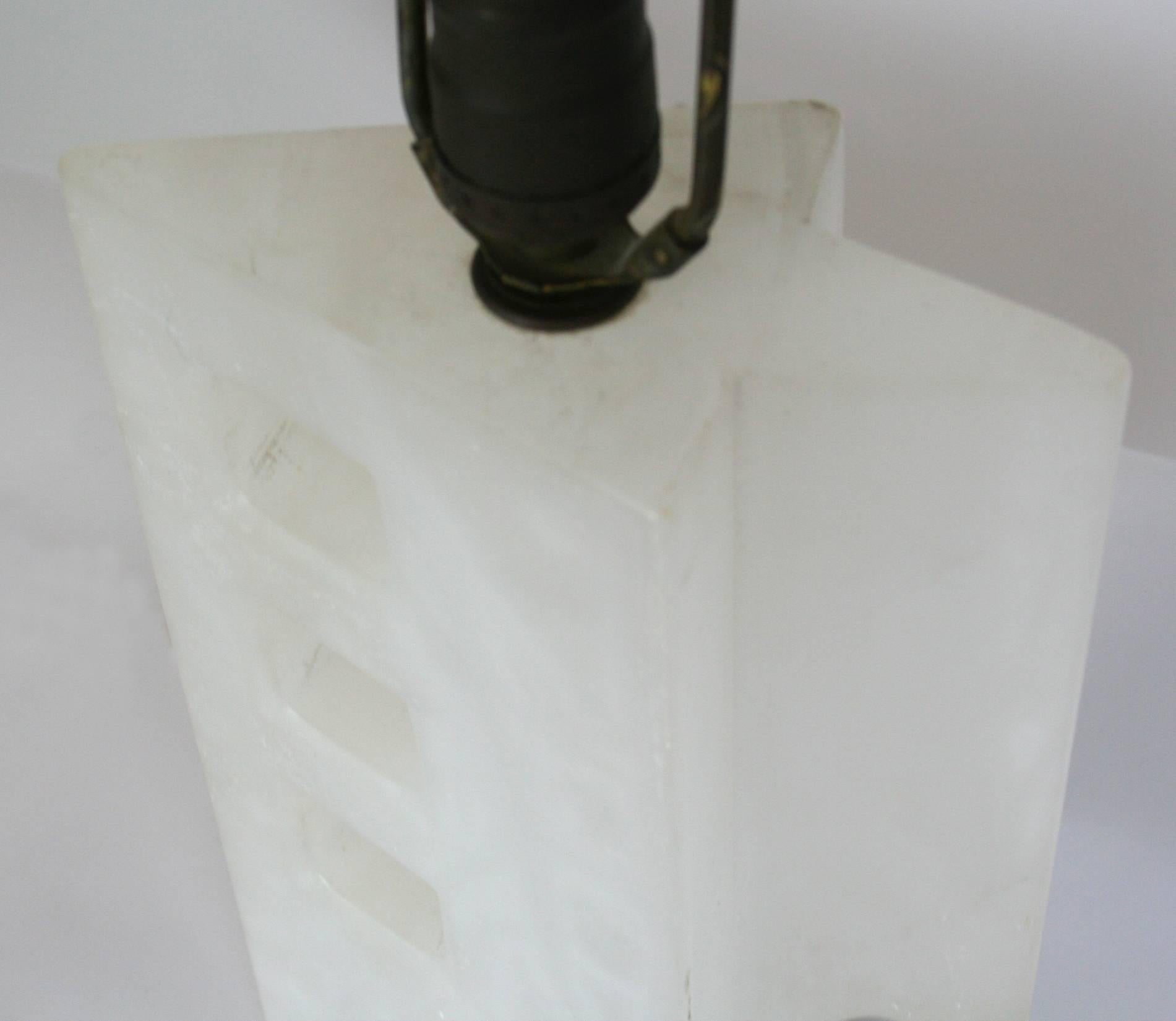 Mid-Century Modern Modernist Alabaster Lamp