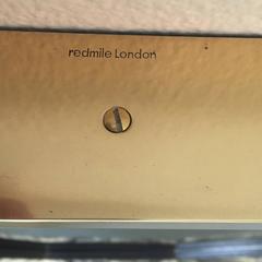 Anthony Redmile Brass and Petrified Wood Mirror