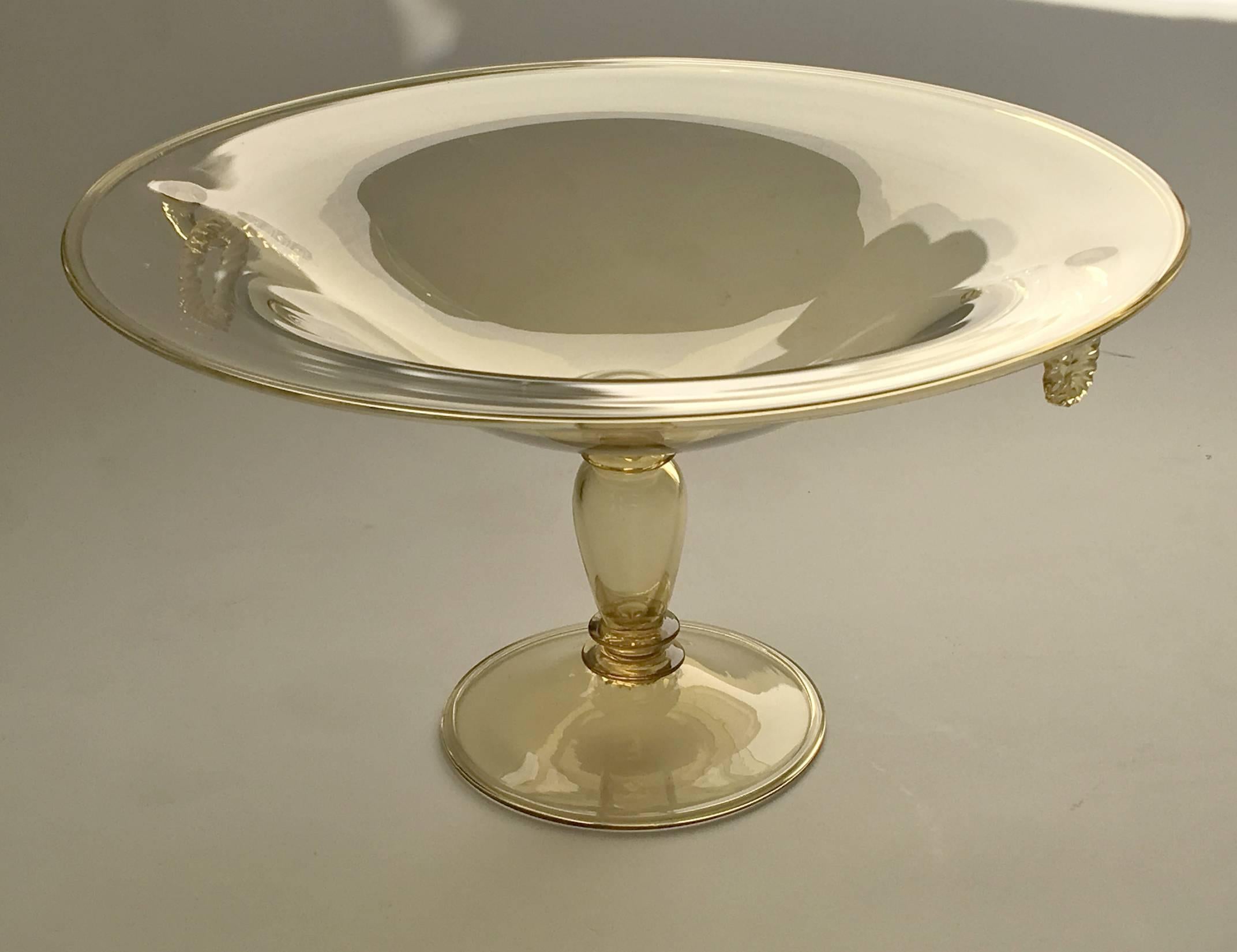 American Early Steuben Glass Centerpiece