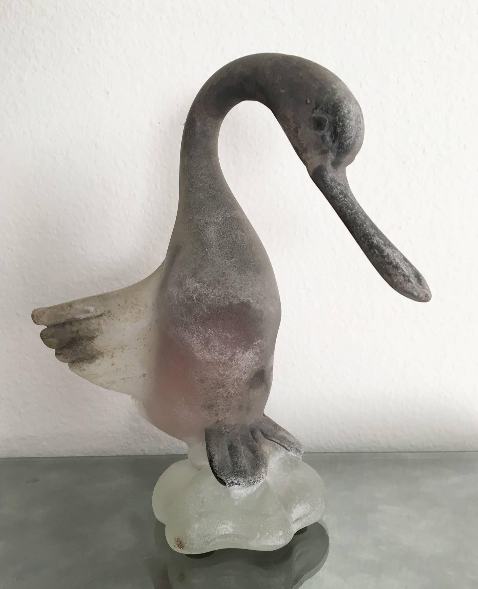 20ième siècle Collection de sept oiseaux Cenedese en verre de Murano en vente