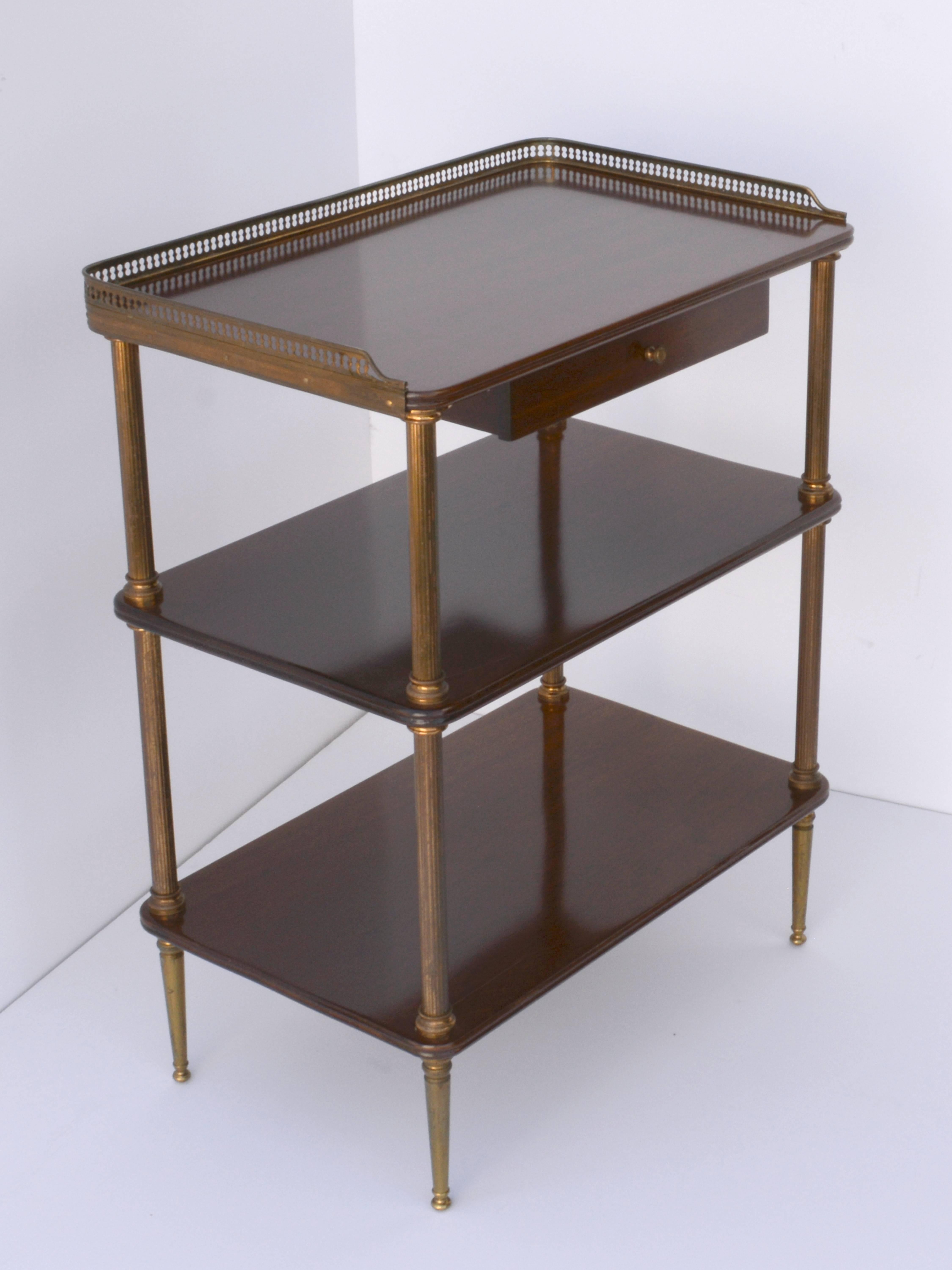 Neoclassical Pair of 1940s French Side Tables