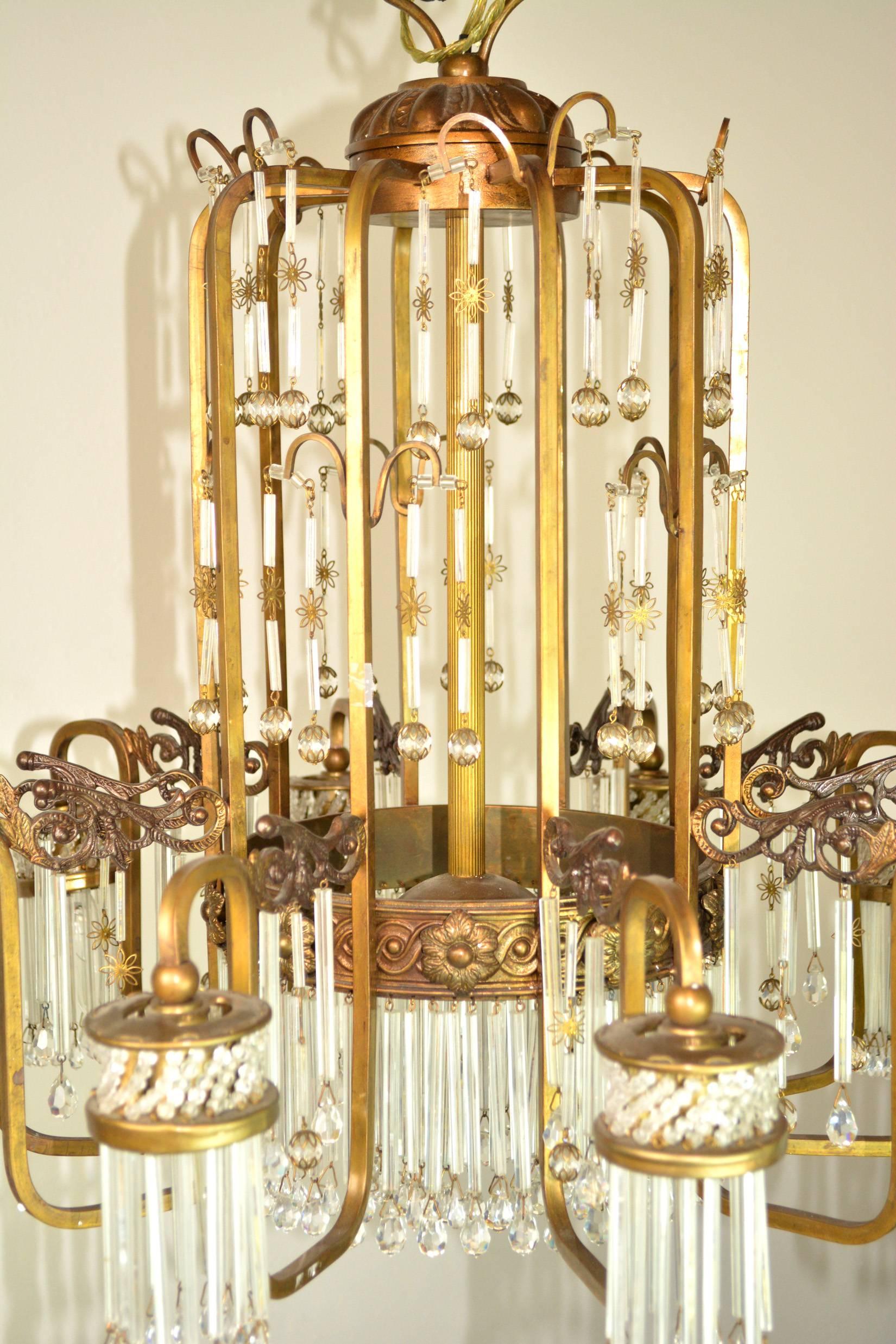 art deco chandelier