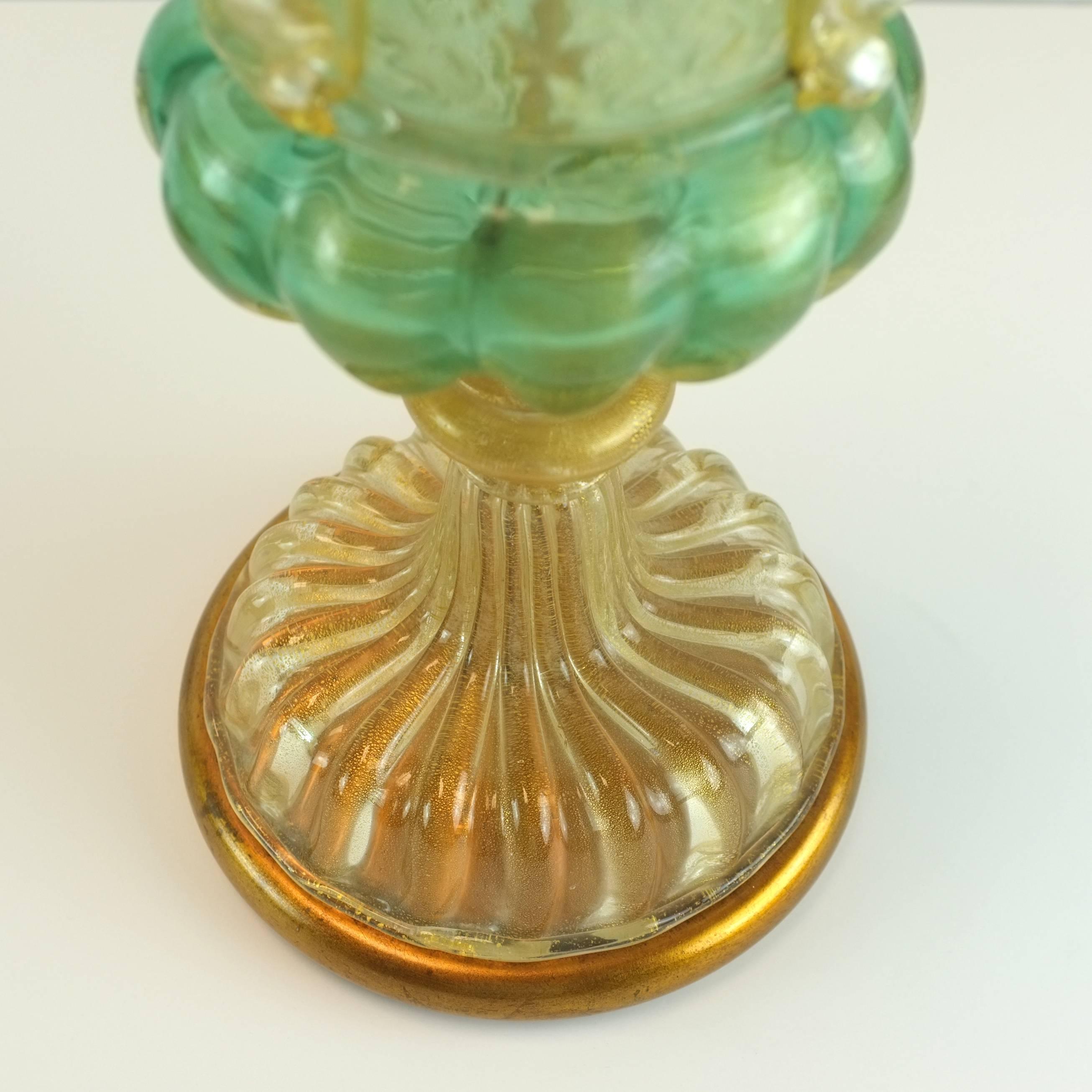 Pair of Early 20th Century Murano Lamps 1