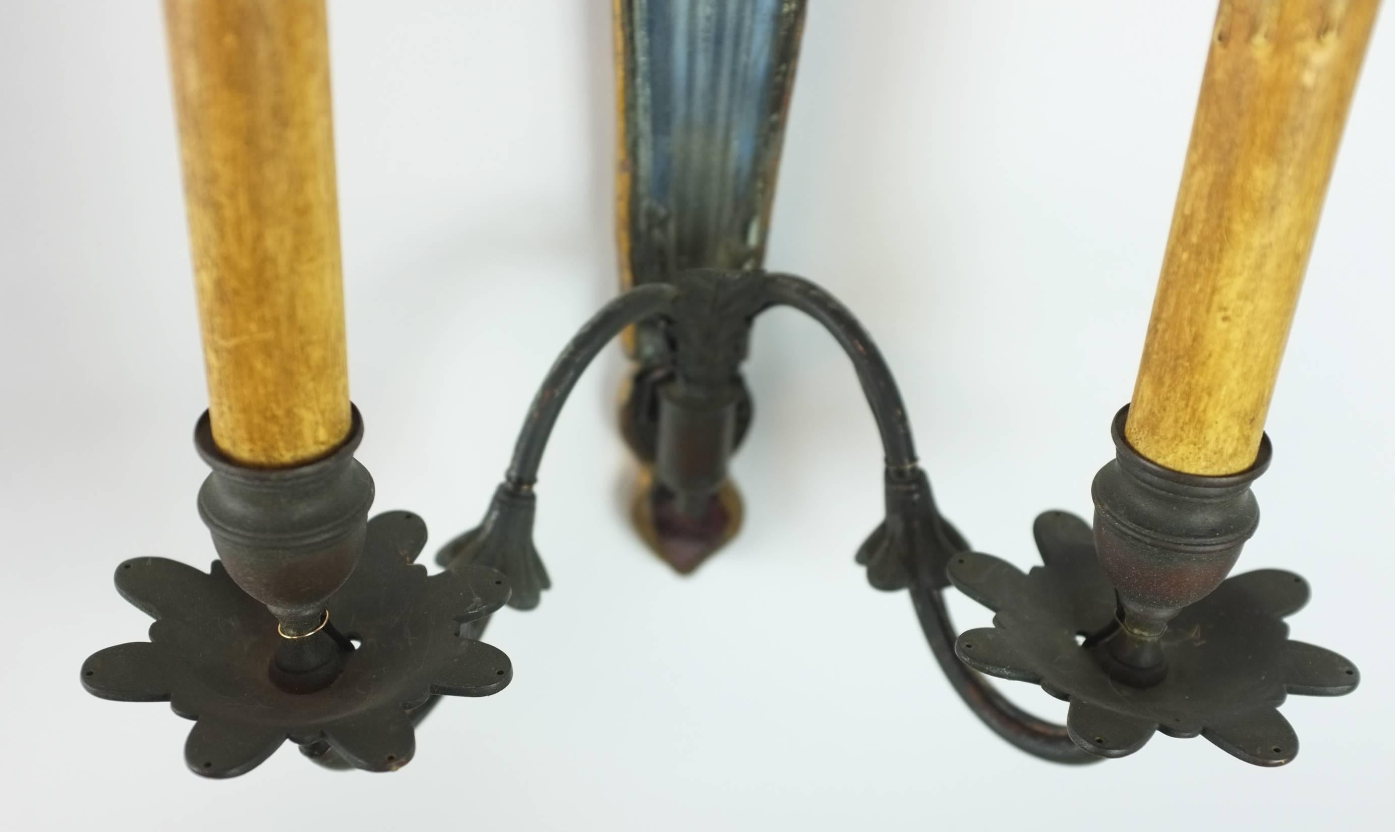 Pair of 19th Century English Regency Sconces For Sale 1