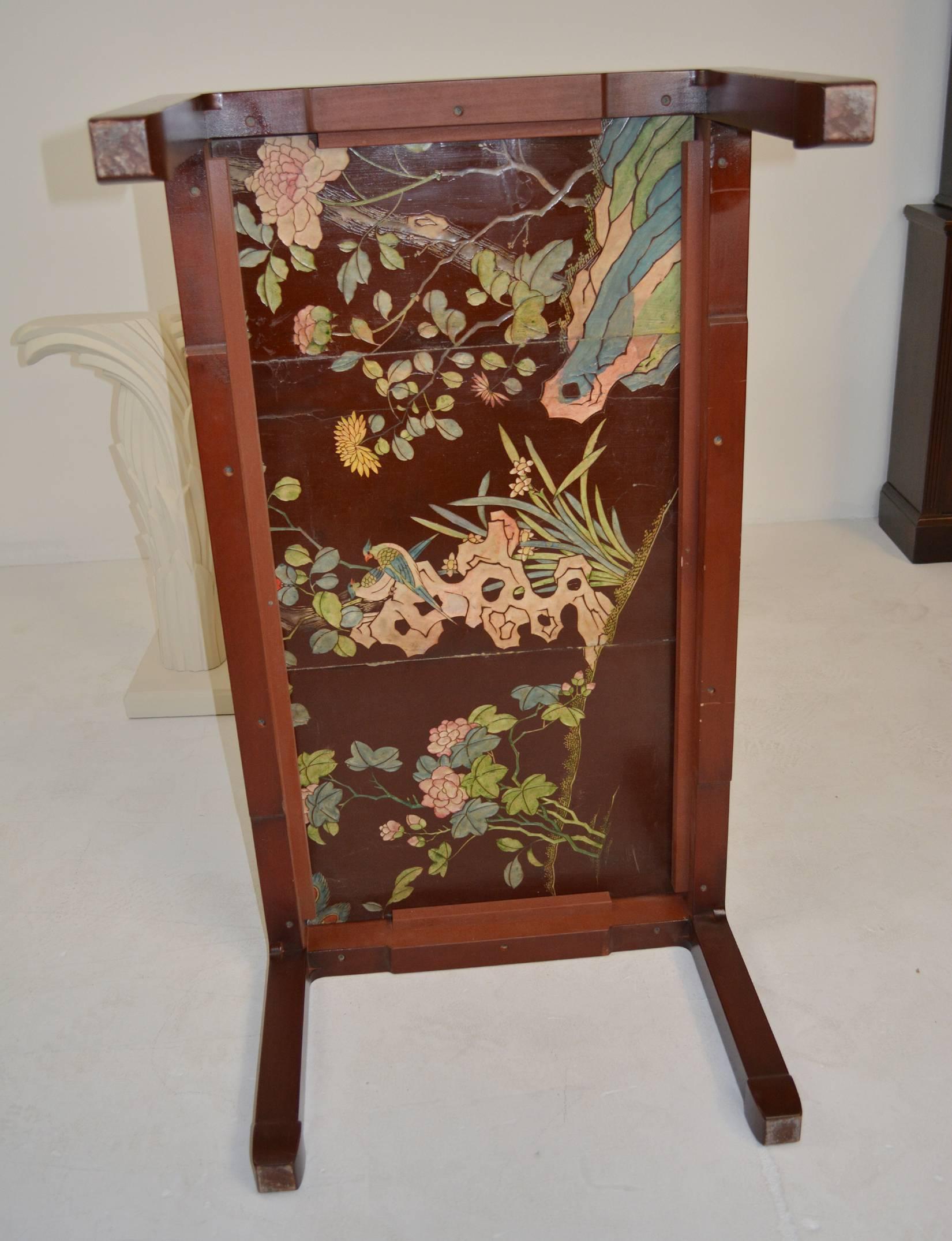 Chinese Coromandel Panel Coffee Table In Good Condition For Sale In Palm Springs, CA